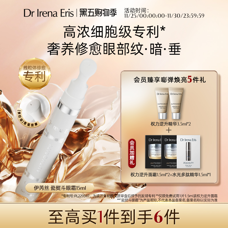 Dr Irena Eris/伊芮丝权力逆升眼霜15ml弹润淡纹效期至26年9月
