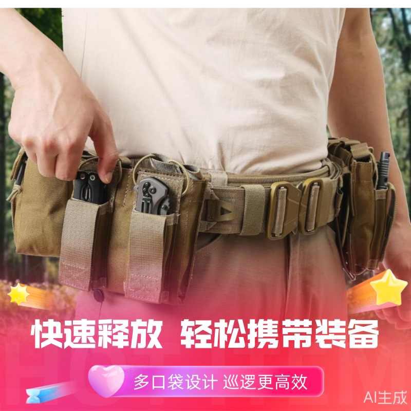 执勤腰封八件套多功能战术腰带