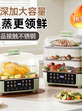 德国智能电蒸锅家用大容量多功能电蒸笼宿舍节能电炖锅厨房电蒸炉