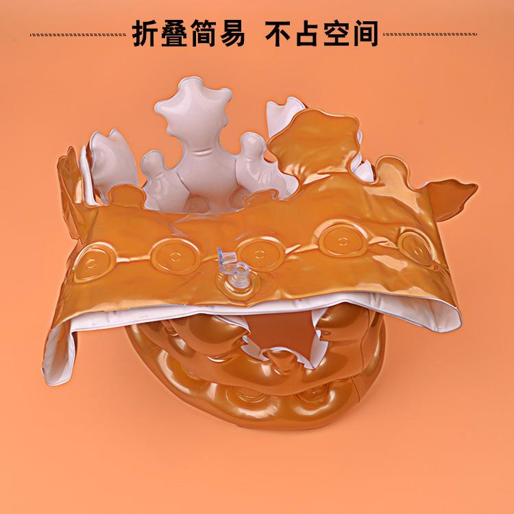 充气皇冠 皇后王冠 帽子头饰聚会生日装扮玩具 儿童礼物宝宝玩具