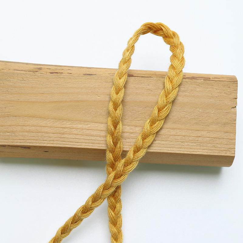 多色5-9mm三股辫子绳手工服饰辅料涤棉麻花绳子照片墙装饰绳