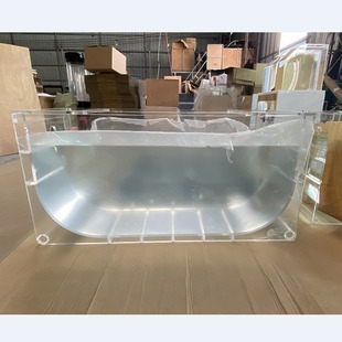 广州樱桃超大容量透明优雅U型鱼缸水母缸