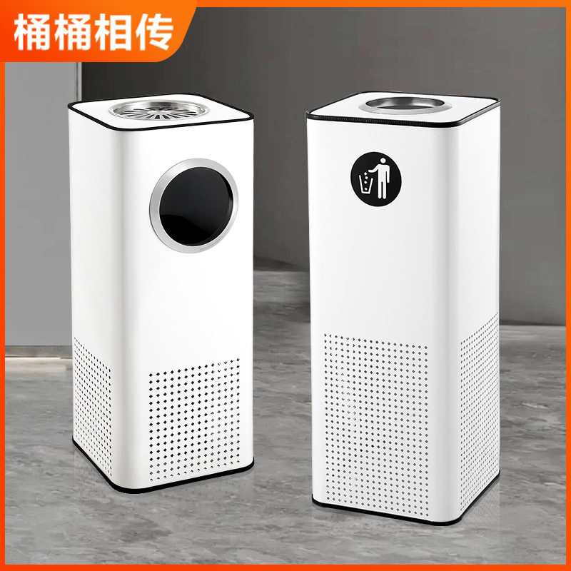 桶桶相传商用垃圾桶酒店大堂不锈钢立式电梯口走廊过道大号烟灰桶