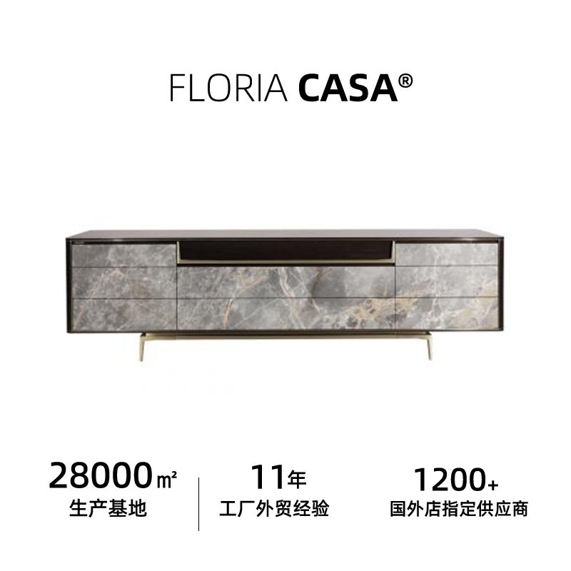 后现代港式轻奢电视柜 Телевизионный шкаф