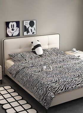 2026超薄床头皮床意式极简主卧床大气现代简约双人床儿童床卧室床