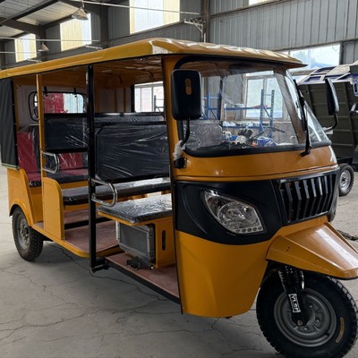 三轮嘟嘟载客车 载客9人tuk tuk出口燃油载人遮阳带棚出口款