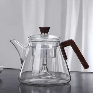 电陶炉烧水壶泡茶专用家用茶具 蒸煮一体玻璃茶壶煮茶器2024新款