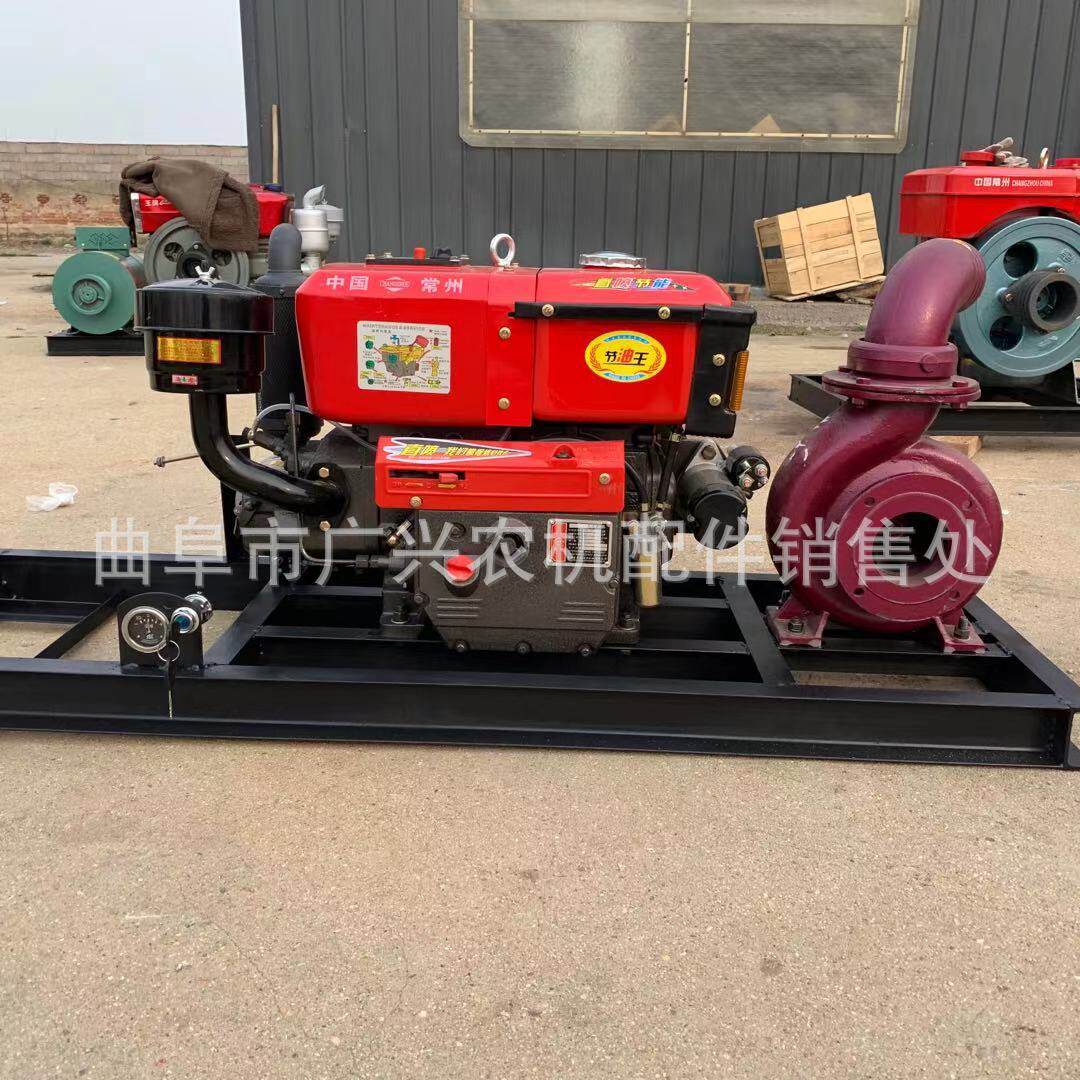 4寸自吸排污水泵电机柴油机带动排涝抗旱农用抽水机流量120方