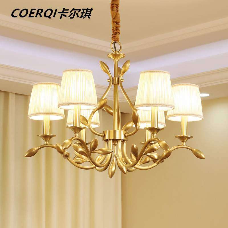 美式全铜吊灯客厅灯铜灯 美式乡村复古餐厅金枝玉叶别墅奢华灯具,畜牧/养殖物资,畜牧/养殖器械,淘宝优惠券,粉丝福利购,淘宝优惠卷