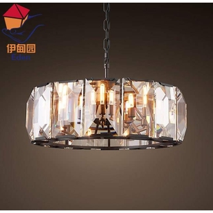 外贸出口RH美式复古新古典哈洛水晶吊灯个性客厅卧室别墅餐厅酒灯