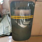 军绿色手持PC盾牌绿色盾牌防护方形盾圆盾学校防暴安保器材安检装