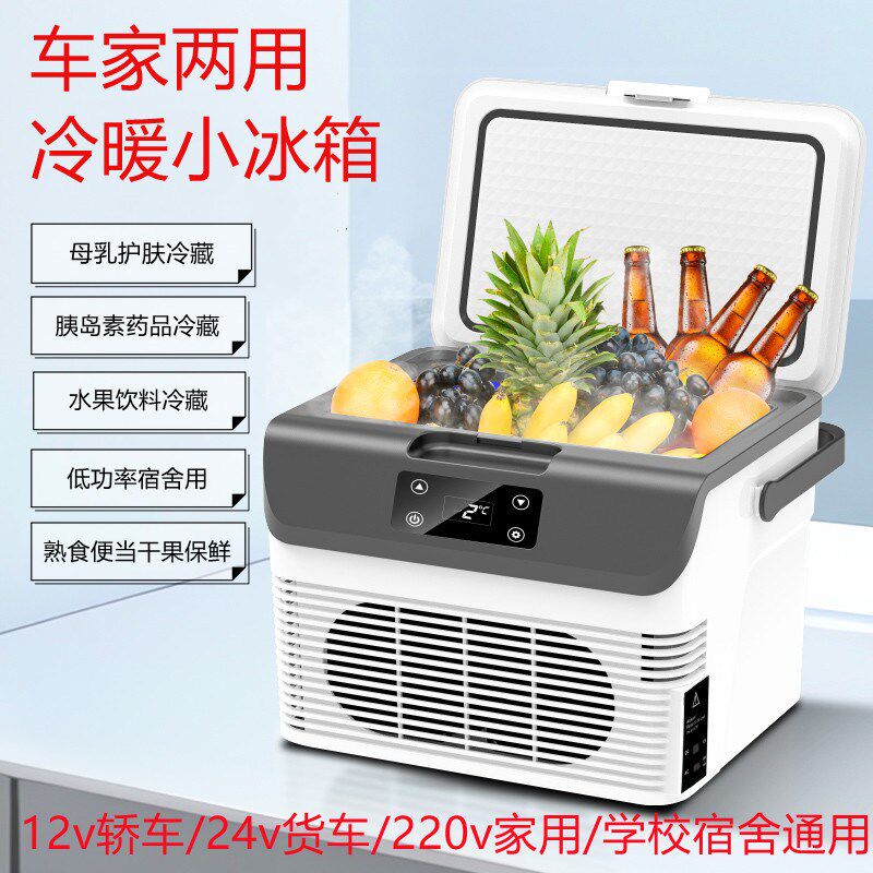 车载小冰箱家用中药品母乳胰岛素冷藏保温箱便携12v24v货车用小型