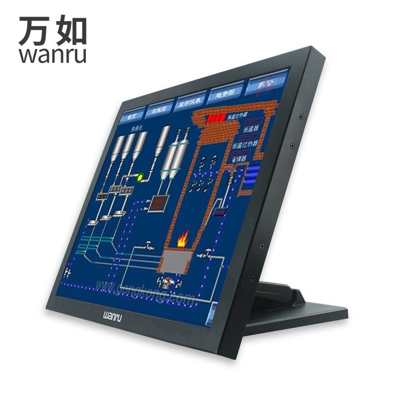 万如10/12/15/17/19/22寸触摸显示器电阻电容金属触控屏工业电脑