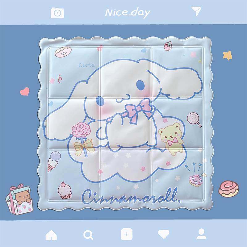 夏季冰枕可爱兔子免注水凝胶冰垫学生教室降温水枕头儿童午睡凉枕