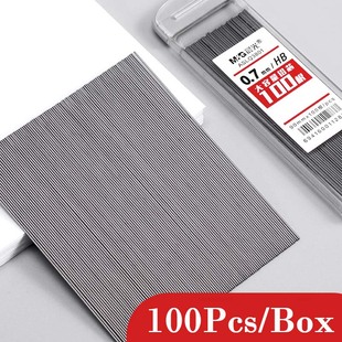 100Pcs 0.5/0.7mm Mechanical Pencil Leads 2B/HB Pencil Rod Au