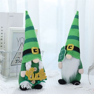 New St. Patricks Day Decorations Irish Day Doll Standing Gr