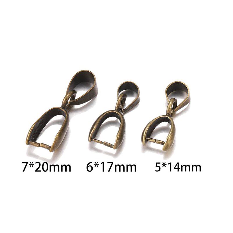 .102050Pcs Gold Copper Pendant Clasps Hook Bails Clips Conn
