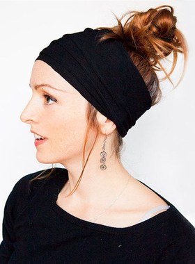 13 Colors Nonslip Elastic Folds Yoga Hairband Fashion Wide S