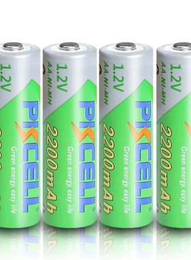 10PCS PKCELL AA 2200MAH battery 1.2V NIaa Rechargeable Batte