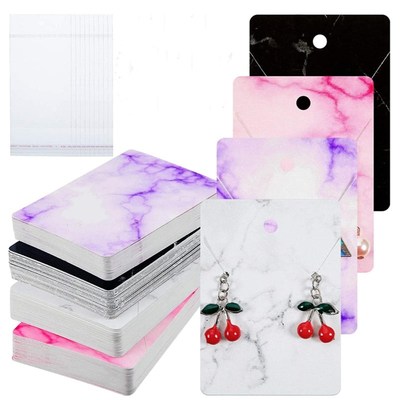 50pcs Earring Jewelry Display Card Cardboard Paperboard for