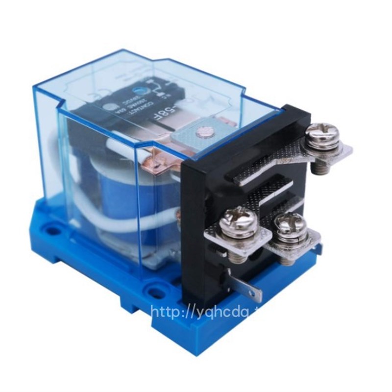 。上海普正JQX-58F1Z大电流60A大功率继电器D12V24VAC2C20V导轨安