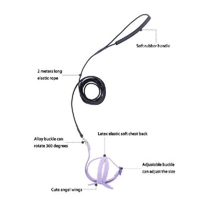 Adjustable Pet Parrot Harness Leash Outdoor Flying Training