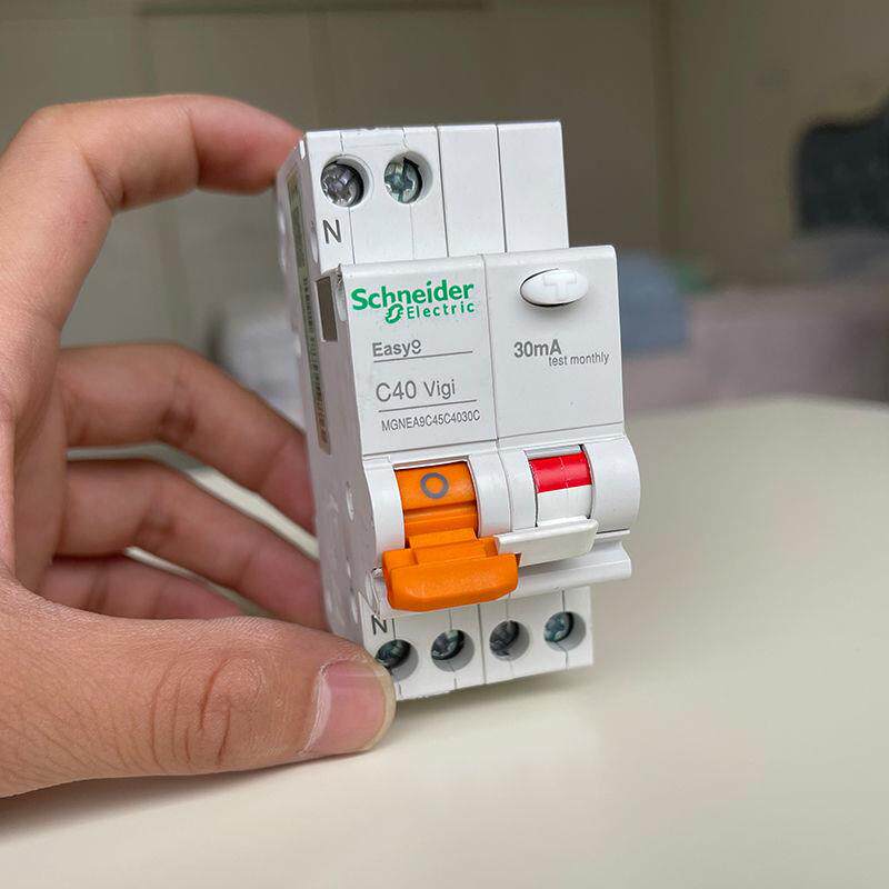 施耐德断路器 空气开关 家用E9空开总开关2P 10A-63A带漏电保护器