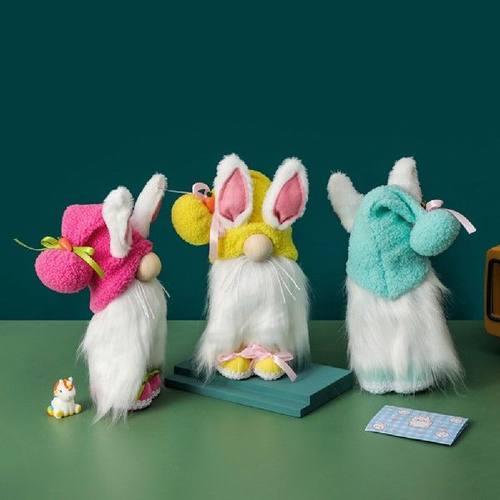Easter Bunny Long Ears Faceless Doll Goblin Dwarf Cute