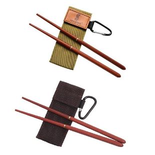 1 Pair Wooden Folding Chopsticks Telescopic chopsticks
