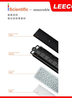 leecom日创鱼缸专用替换滤棉cf过滤器xt/xe/xc/xp鱼缸活性炭滤棉