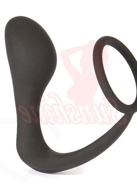 men climax fantasy silicone male prostate massager cock ring