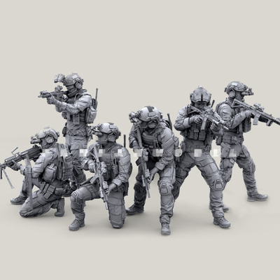 1/35 Resin Figure Model Assembly Kit U.S. Navy SEALs 6 Perso
