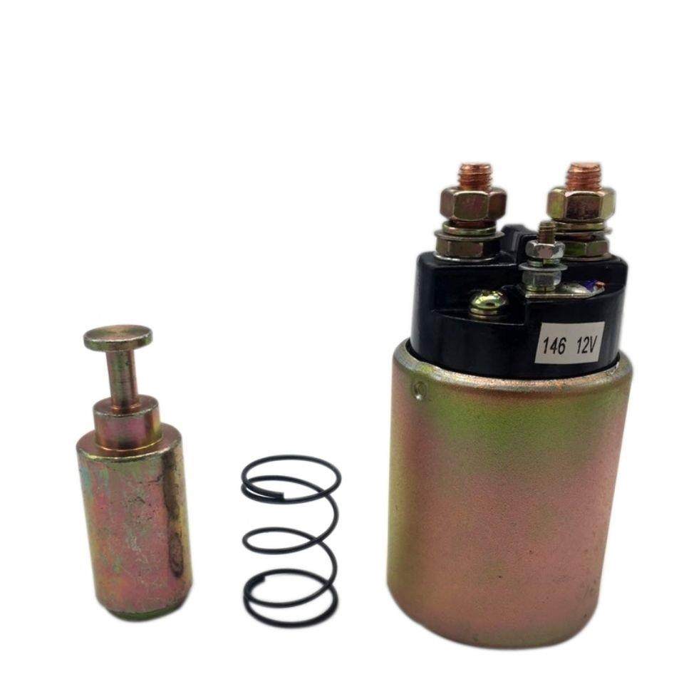 农用车减速起动机马达电磁开关吸力磁力纯铜开关正电12V24V包邮