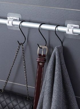 2pcs Curtain Rod Clamp Hooks Multifunctional Punchfree