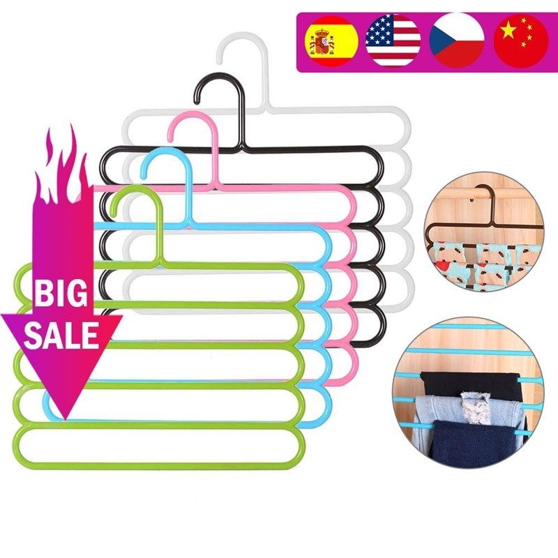 Non slip Multi Functional Pants Trousers Rack Hanger Scarf