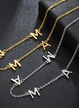 Elegant Mothers Day Mama Letter Pendant Necklaces Charm