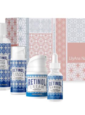 LilyAna Naturals Skin Care Set - Retinol Set with Face Wash