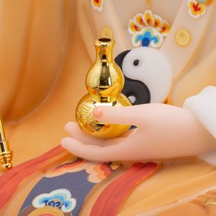 太上老君手上拿的浮尘拂尘合金法器小配件神像武器太乙真人道长士