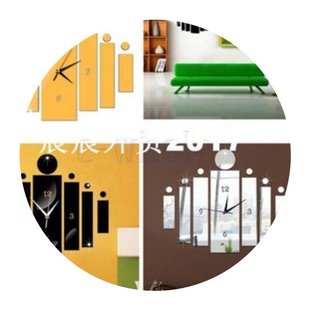 DIY Digital Wall Clock Modern Design Self Adhesive Wall Cloc