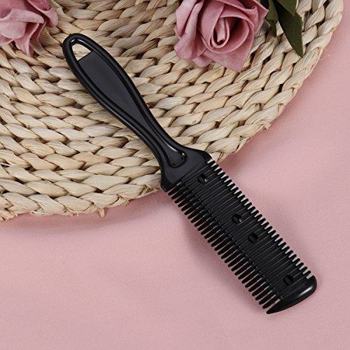 3pcs Hair Cutter Comb Double Side Haircut Scissors Metal Bla