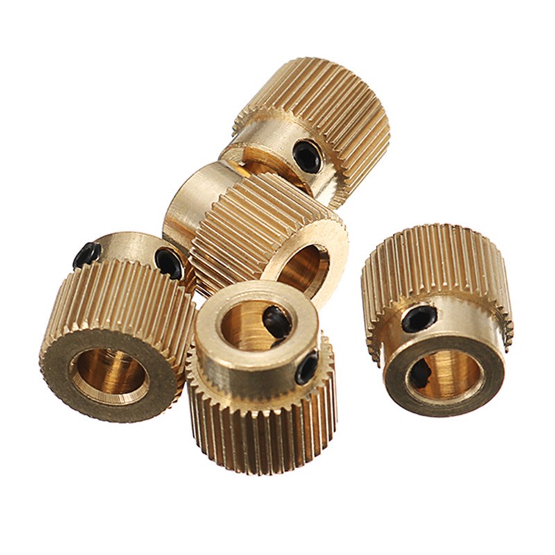 极速Brand New 5pcs 40 Teeth 5mm Brass Extrusion Wheel Gear W
