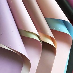 20PCS Duplex Color Flower Wrapping Paper 45X40CM Two Color