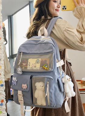 JULYCCINO New Buckle Badge Women Backpack Candy Color Fashio