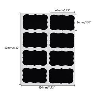 ReuSaBLe Kitchen BLacKBoaRd LaBeLS Spice JaR 32pcS Jam