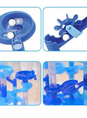 极速31/47/82/93/107 Pcs DIY Construction Marble Race Run Tra