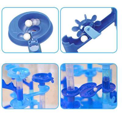 极速31/47/82/93/107 Pcs DIY Construction Marble Race Run Tra