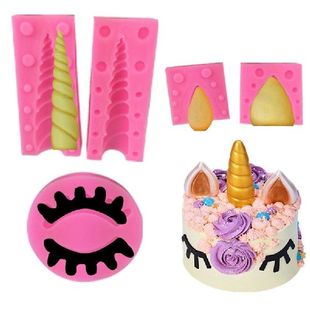 Set Cake Mold Fondant Decorating Silicone 5PCS