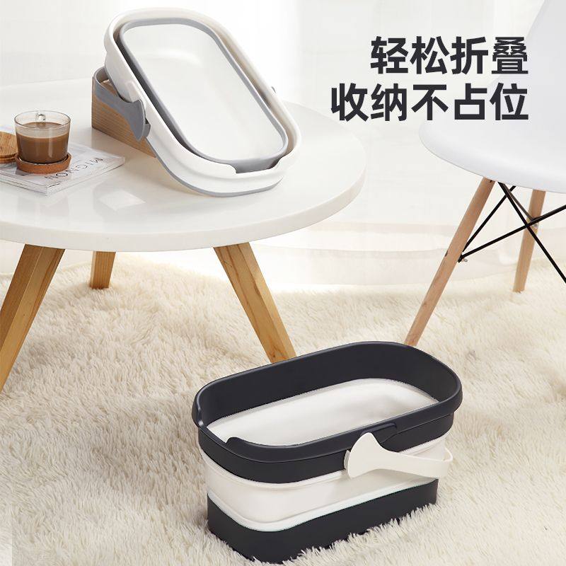 【宝家洁】可折叠洗拖把桶长方形储水桶1个装