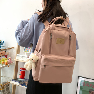 Multifunction Backpack Double Women Teenag Zipper JULYCCINO