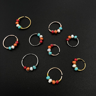 Nose Ring Surgical 1PCS Septum Bead Steel Piercing Boho